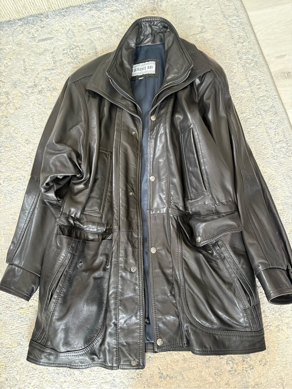 Supreme Black Leather Field Jacket